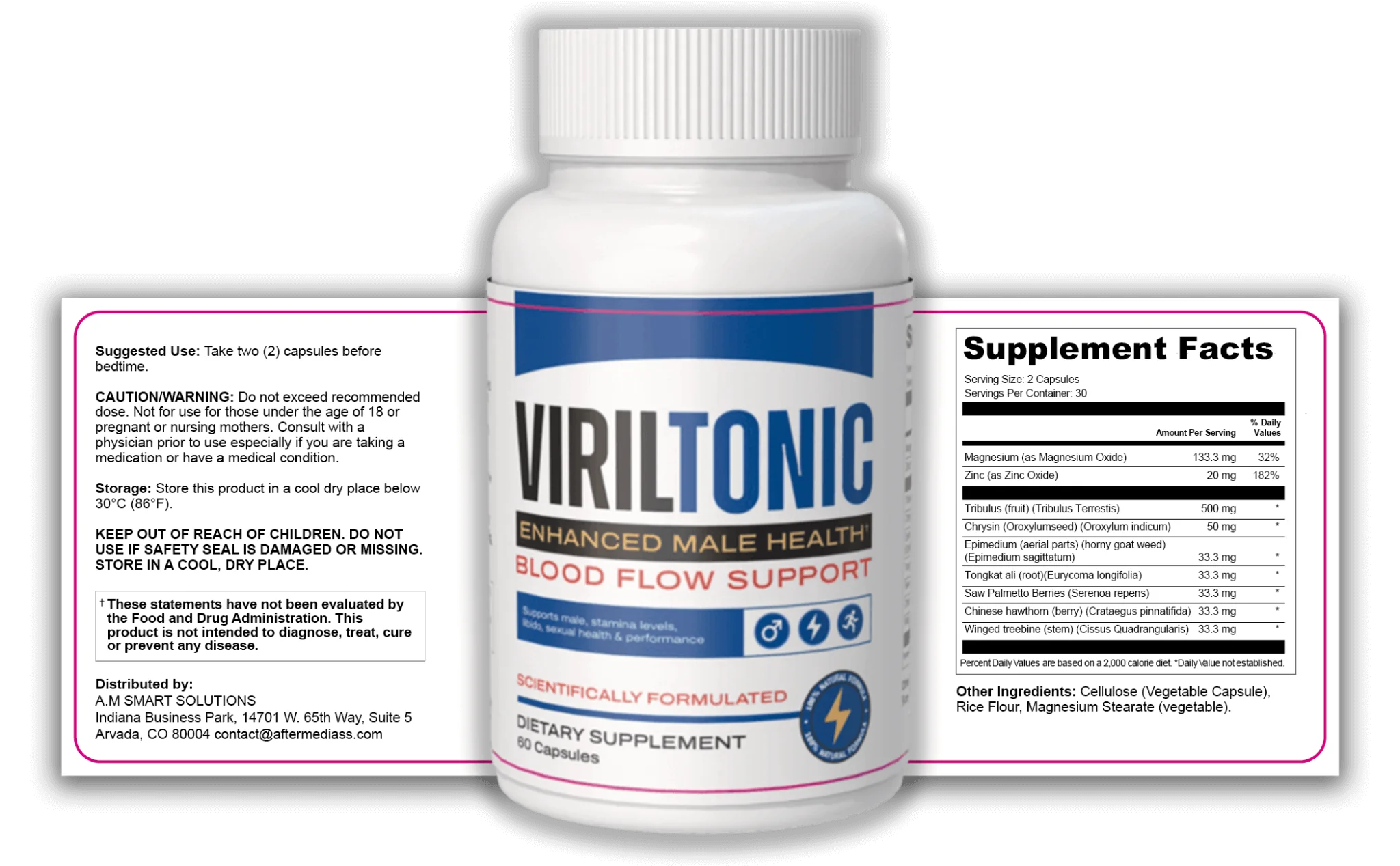 VirilTonic Product Label